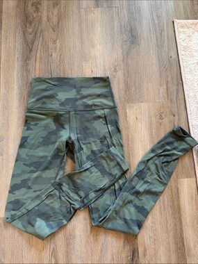 lululemon Heritage 365 Camo Green Align Leggings